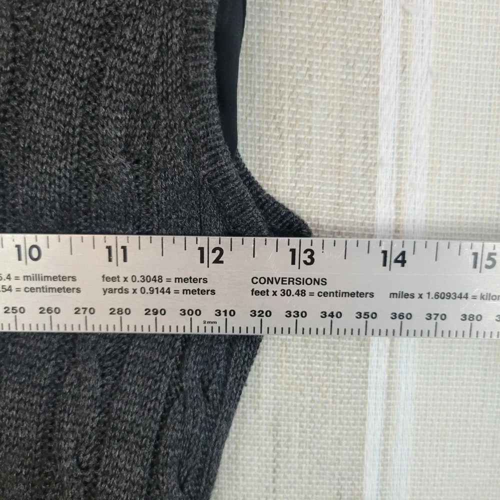 Boston Proper Knit Sweater Maxi Dress Charcoal Gray Sleeveless Size Small‎